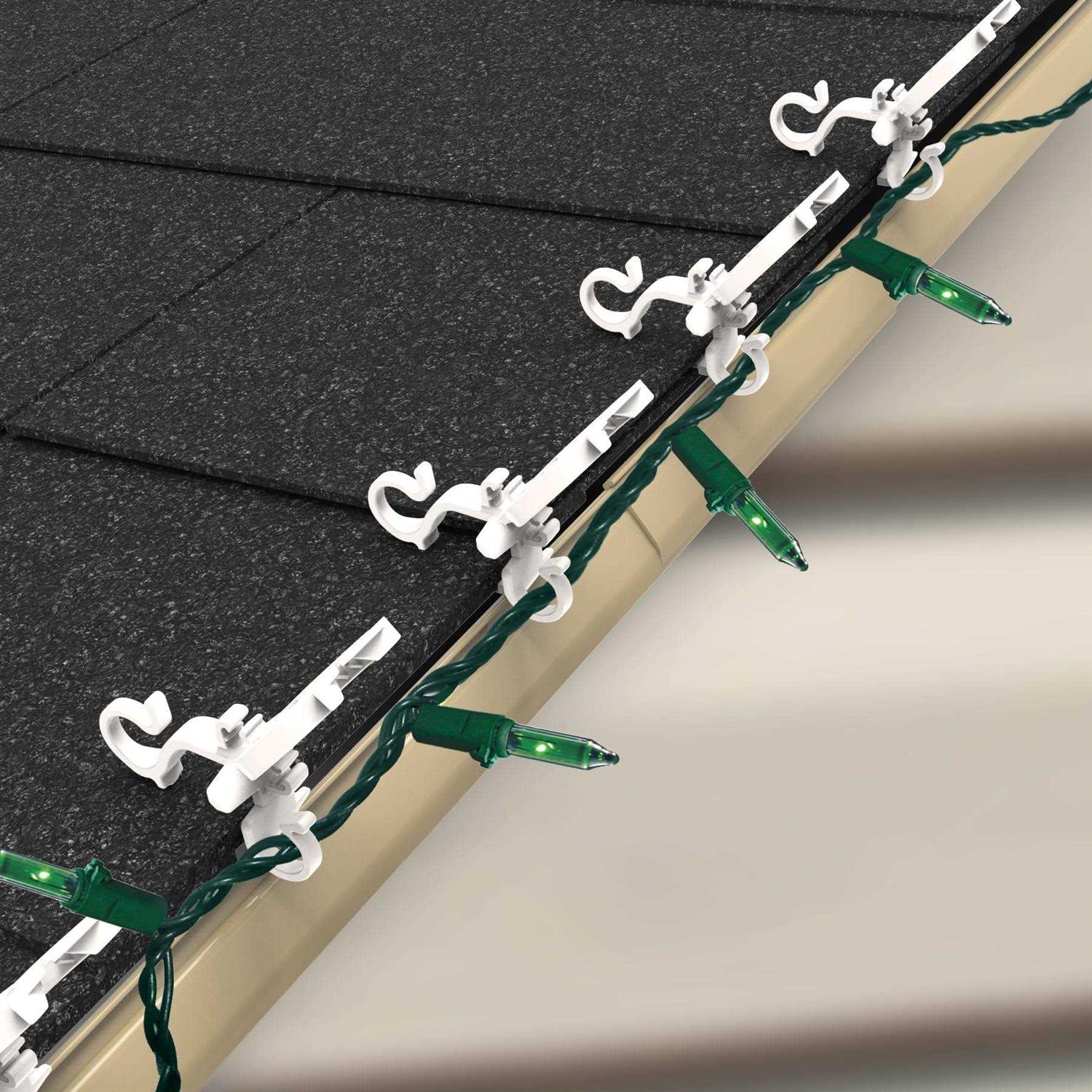 Deluxe Shingle/Gutter Light Clips - Cheap Fitting