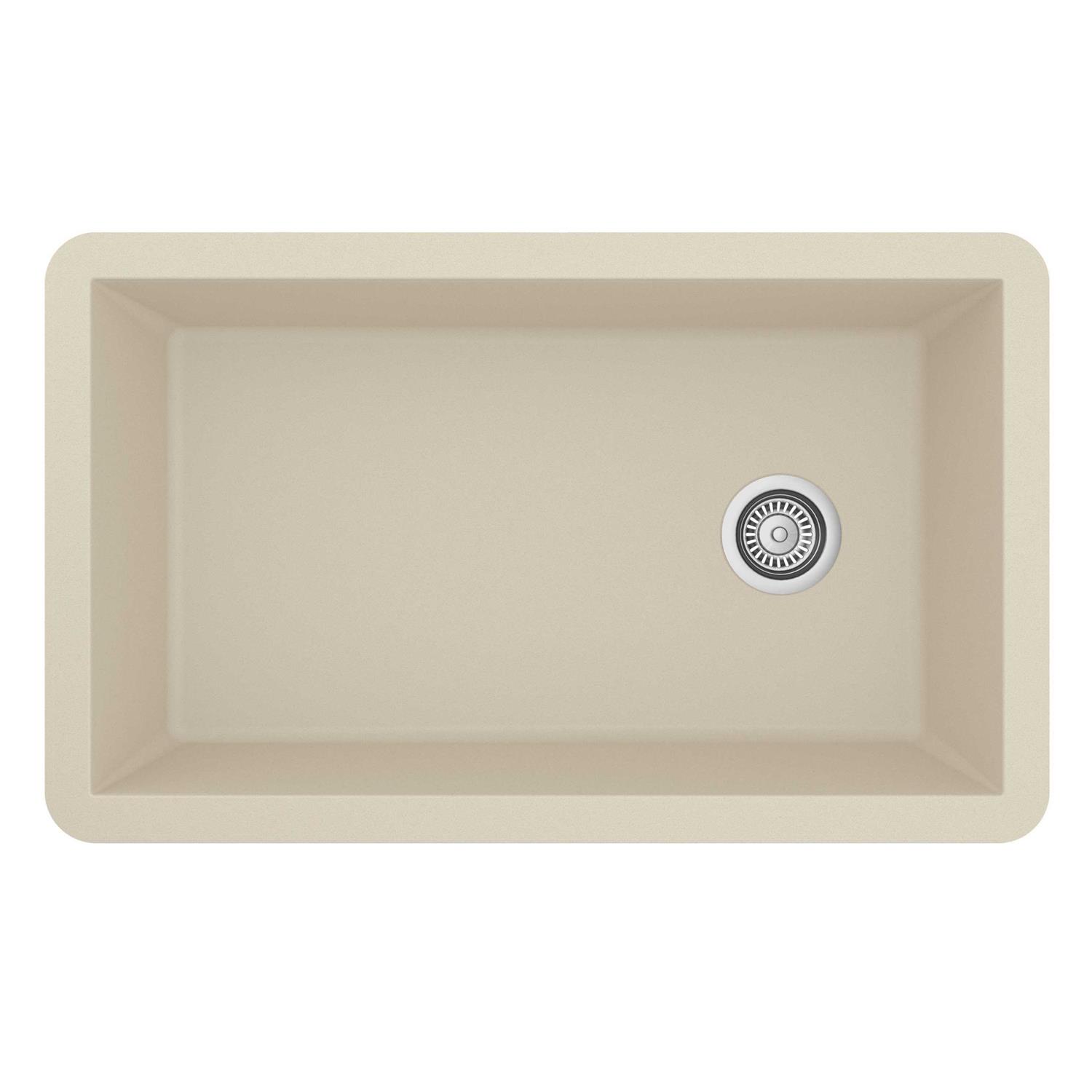 Karran QU-670 Quartz/Granite 32 in. Single Bowl Undermount Kitchen Sink - Cheap Fitting