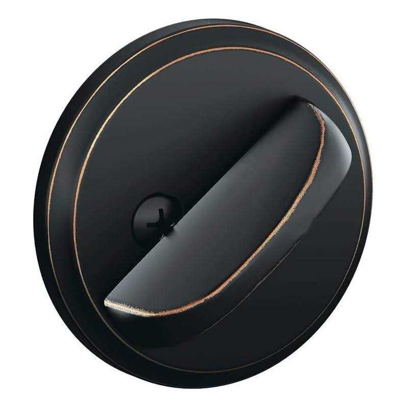 Single Cylinder Deadbolt Schlage Aged Bronze - Cheap Fitting