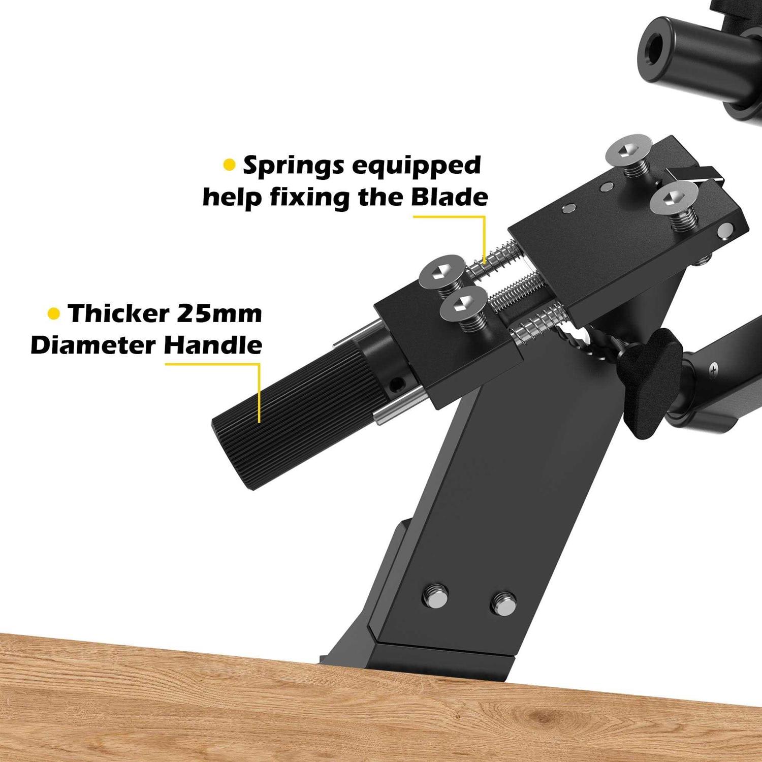 SporGain Lawn Mower Blade Sharpener 15°-45° Adjustable Frame with Ball Bearing Manufacture Handle for Right & Left Hand Blades - Cheap Fitting
