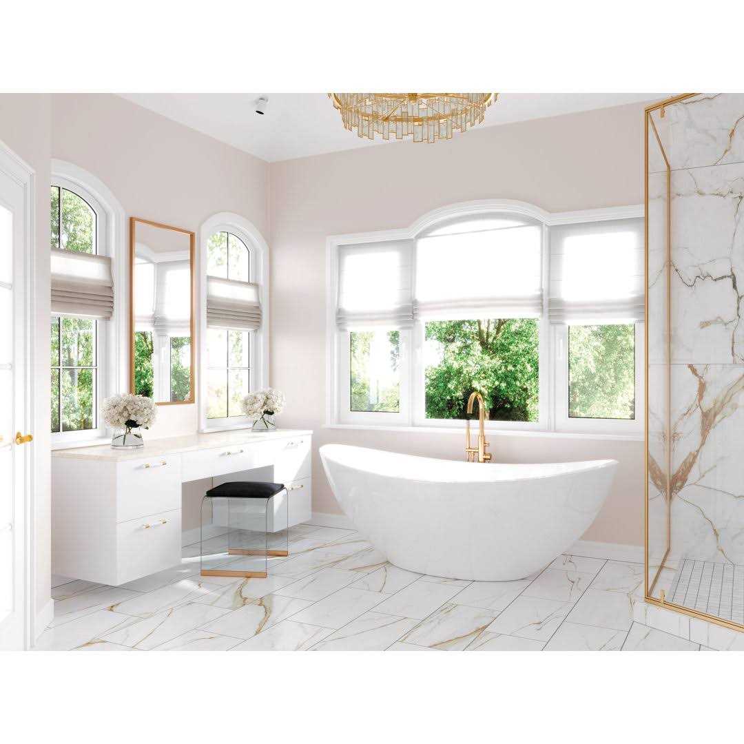 MSI Regallo Calacatta Marbella 24 Porcelain Floor and Wall Tile - Cheap Fitting