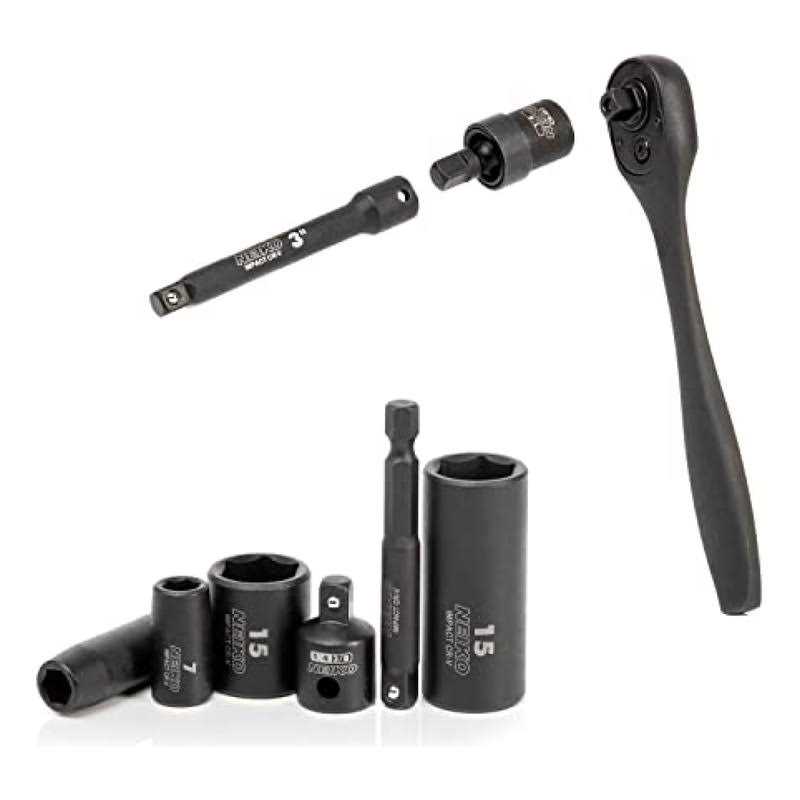 Craftsman 1/4 3/8 and 1/2 in. Drive Socket Accessory Set 21 pc - Cheap Fitting