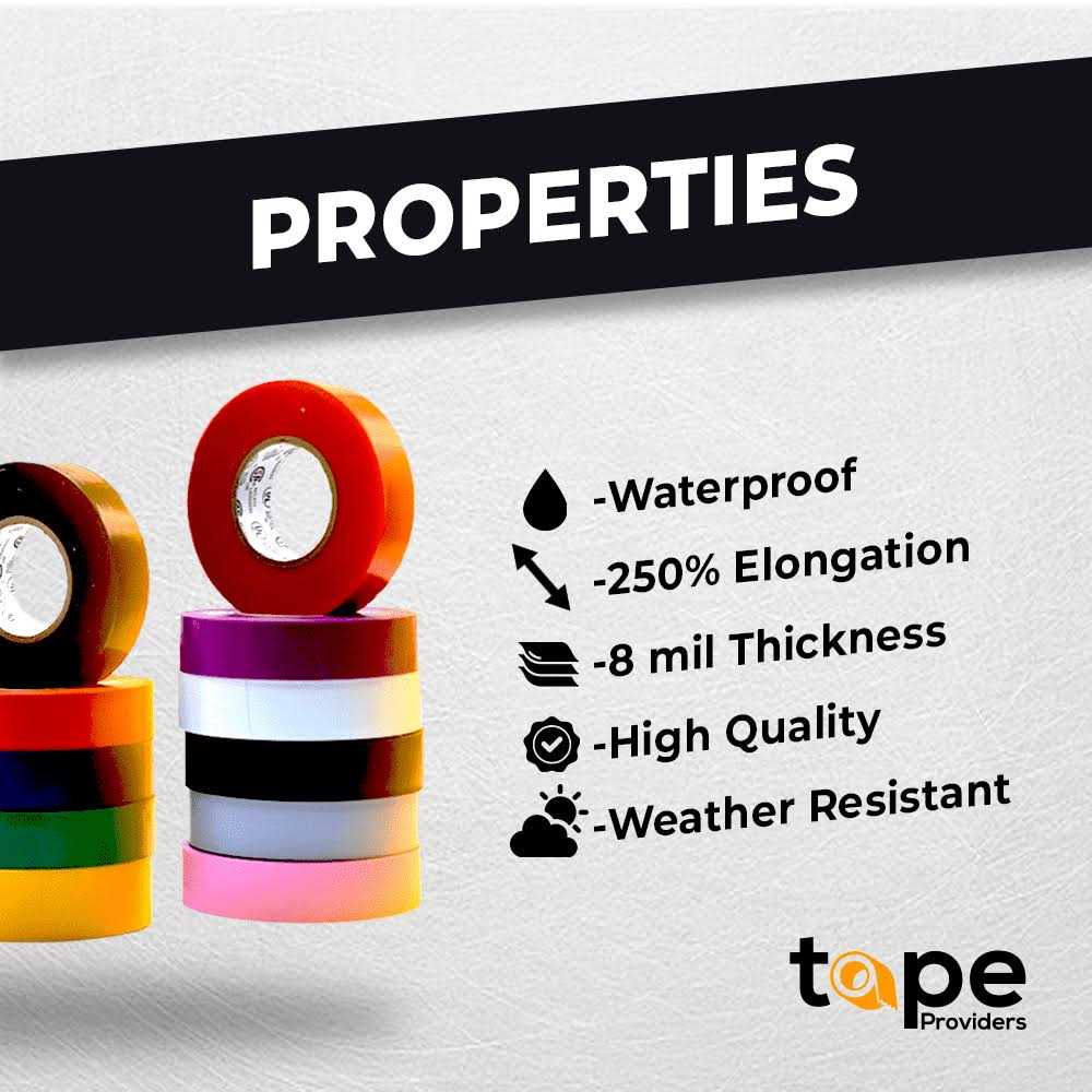 WOD Tape WOD Etc766 Professional Grade General Purpose Electrical Tape UL/CSA listed core. Vinyl Rubber Adhesive Electrical Tape - Cheap Fitting