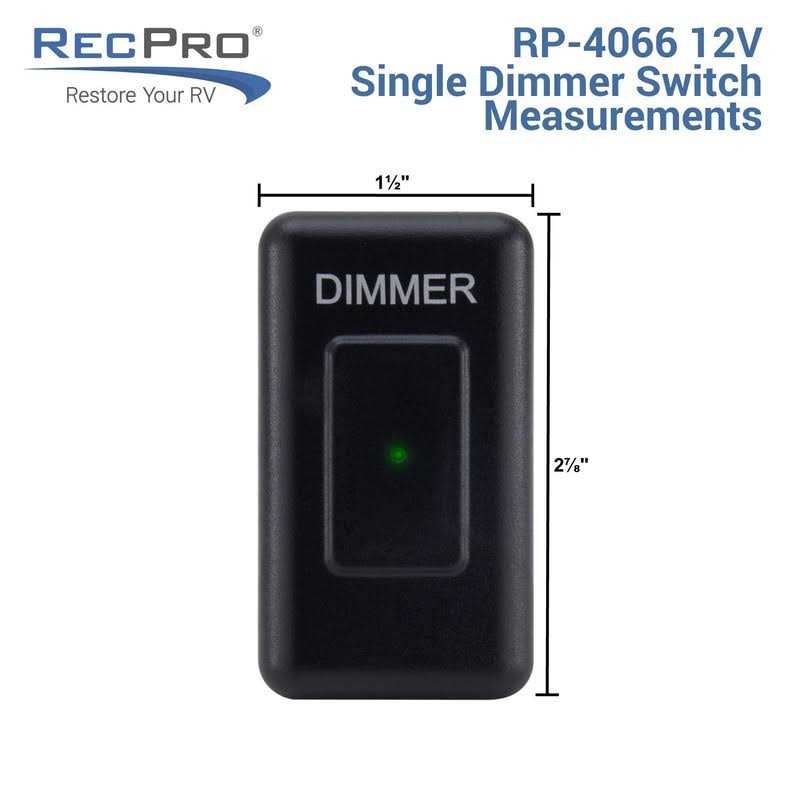 RecPro® RV 12V Dimmer Switch Touch - Cheap Fitting