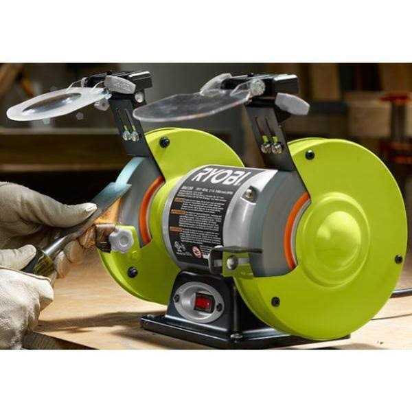 RYOBI 2.1 Amp 6 in. Grinder with LED Lights BG612G - Cheap Fitting