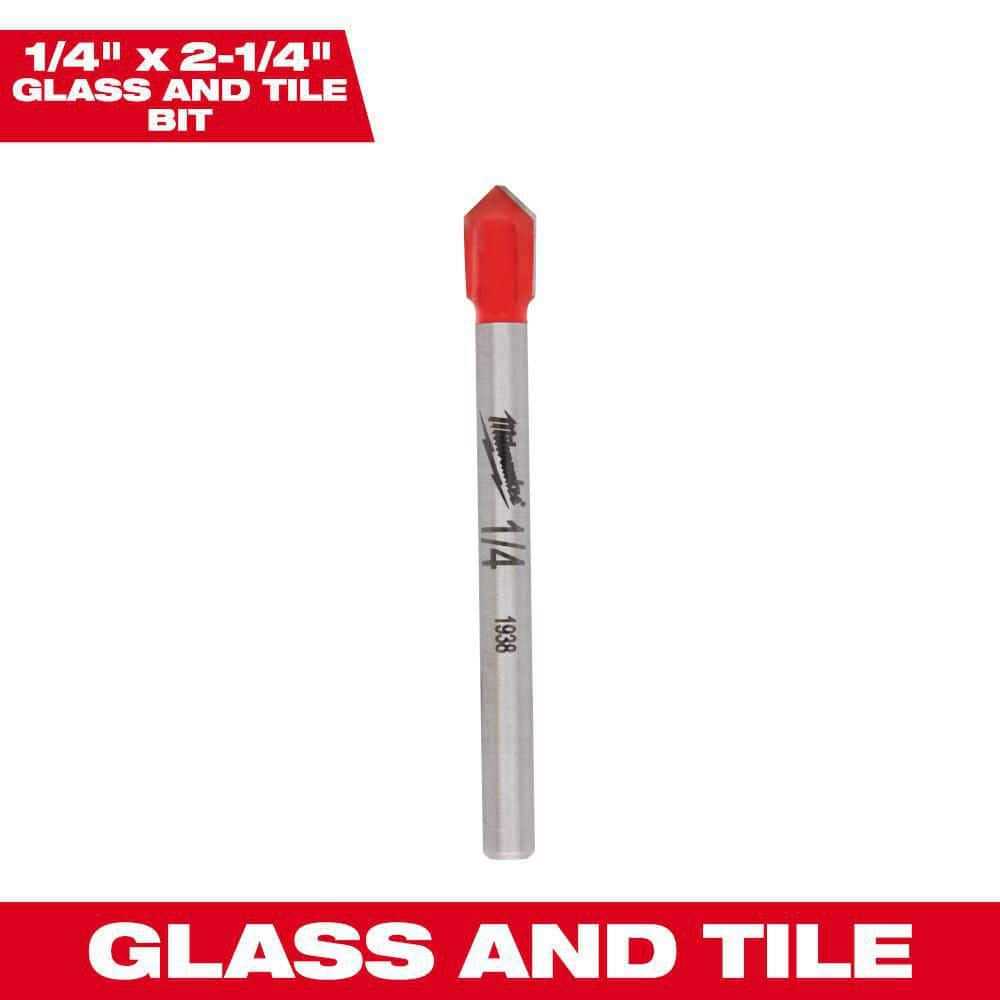Milwaukee 48-20-8982 1/4 in. Glass and Tile Bit - Cheap Fitting