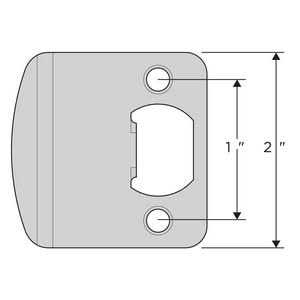 Kwikset 83536 Extended Lip Strike Plate - Cheap Fitting