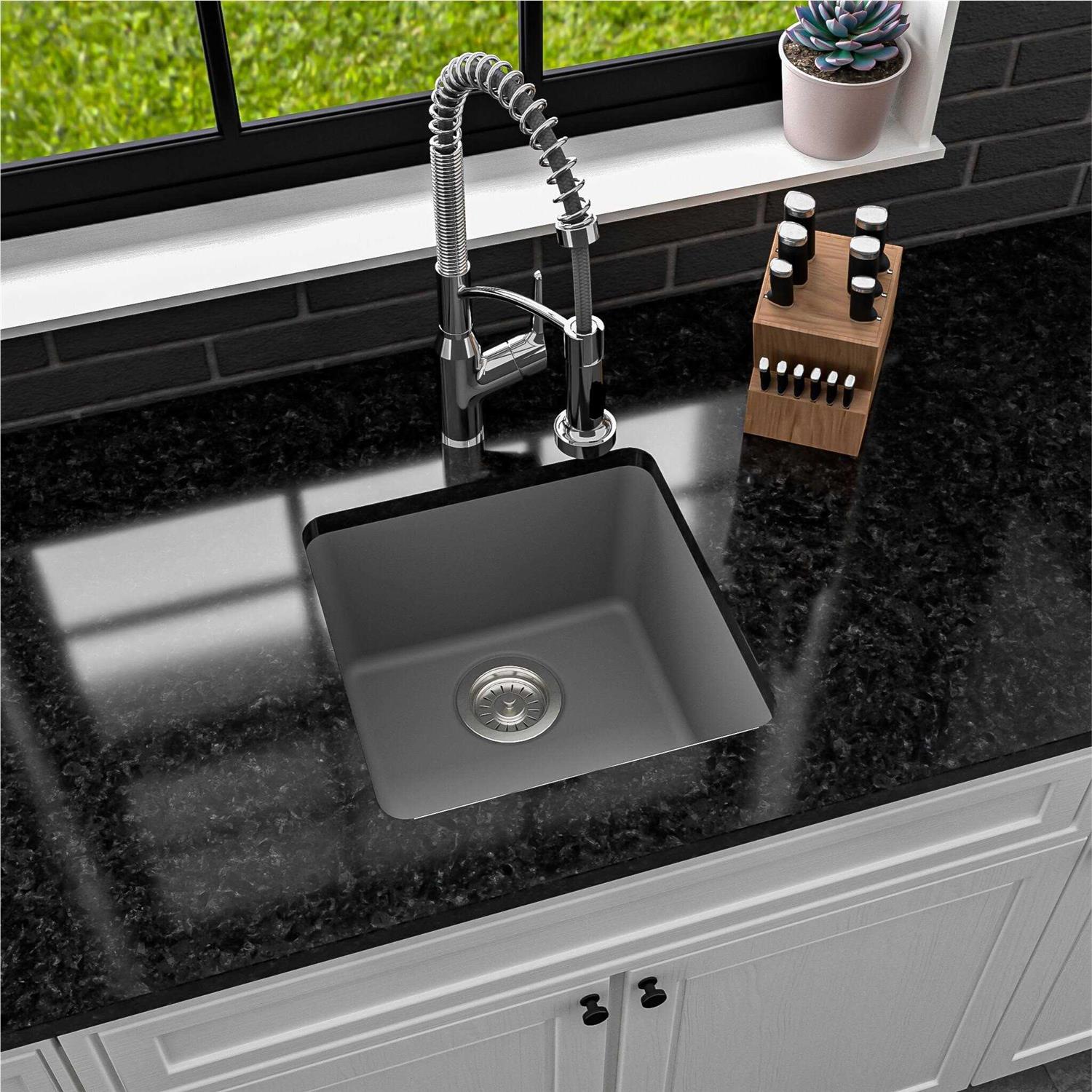 Karran Undermount Quartz Bar Single Bowl Sink QU-690 - Cheap Fitting