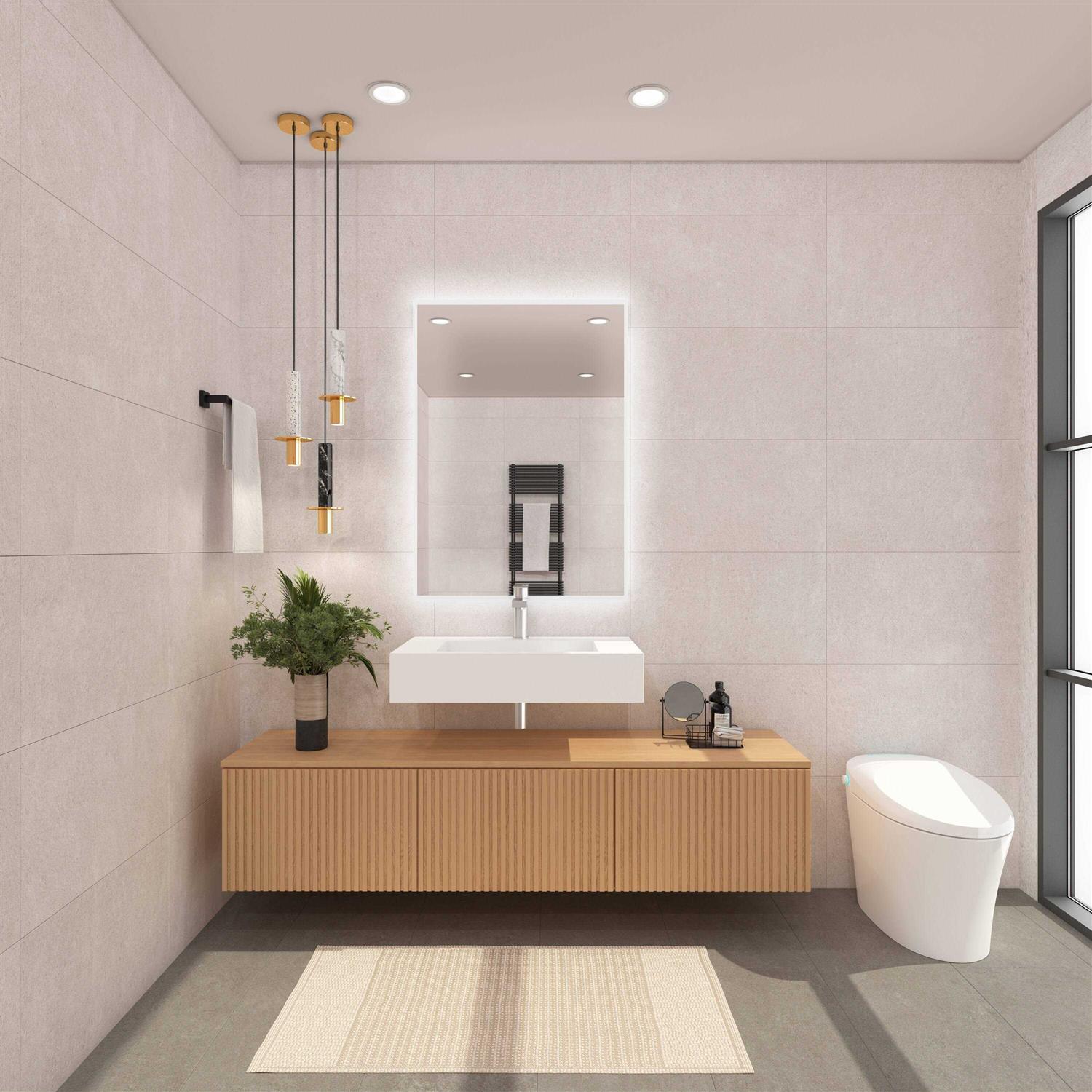 Castello USA Inc Pyramid Solid Surface Manmade Stone Bathroom Sink CB-GM-2053 - Cheap Fitting