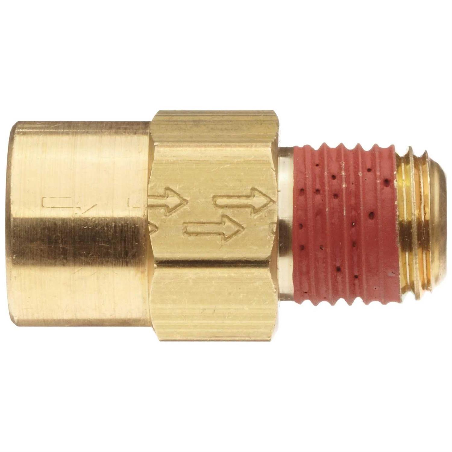 Control Devices P2525-1WA Brass Ball Check Valve 1/4′ Npt Female x Npt Male - Cheap Fitting