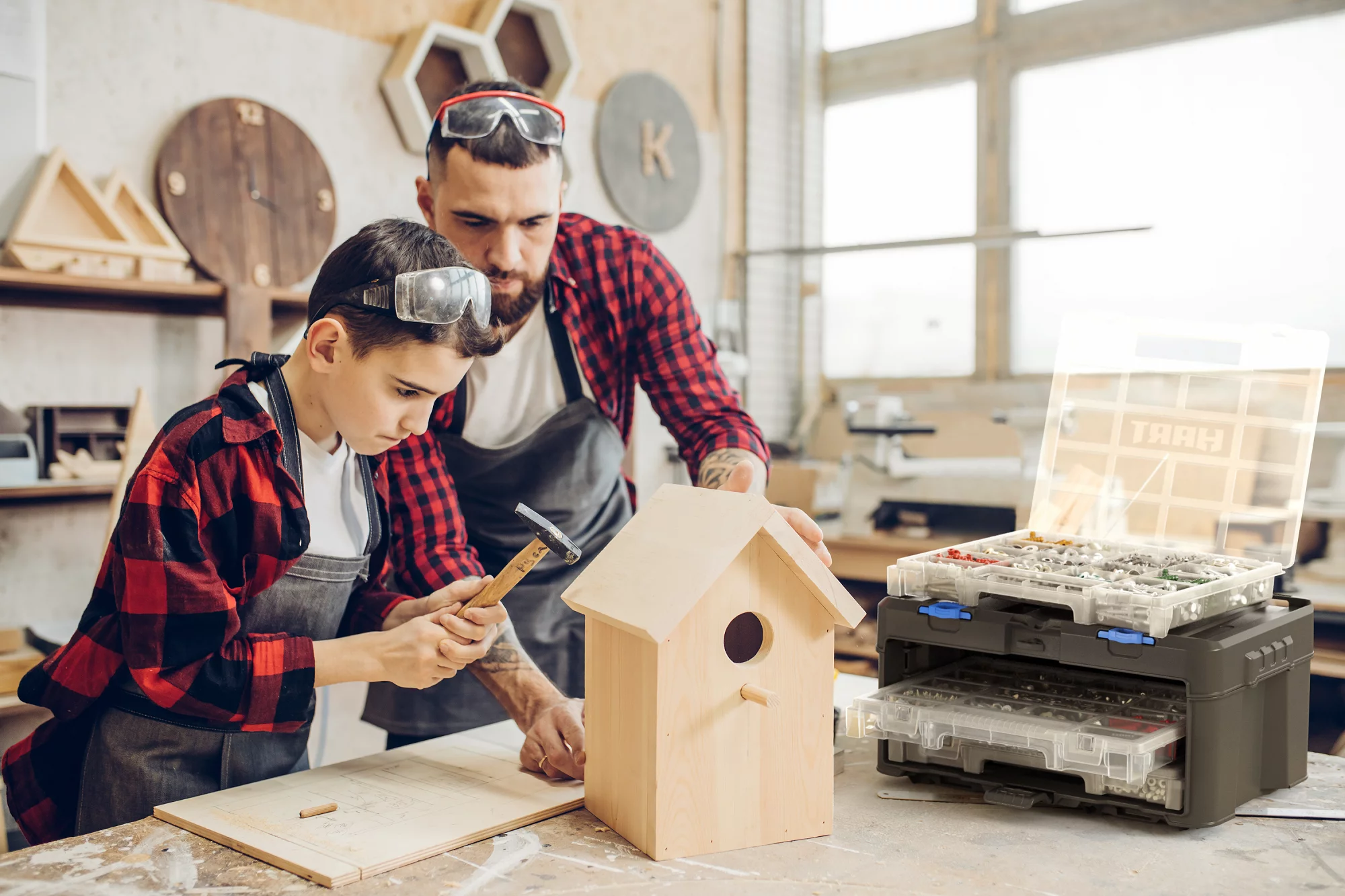 Hart Stack System 3 Case Parts and Tool Box Organizer, Fits Hart's Modular Storage System - Cheap Fitting