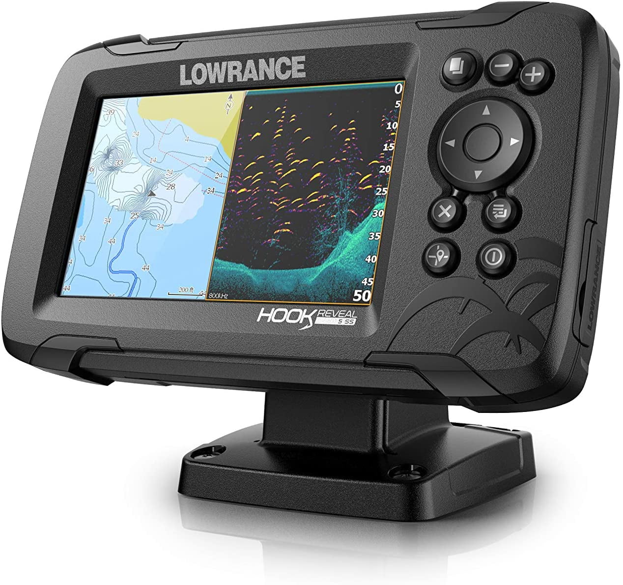 LOWRANCE 000-15856-001 HOOK Reveal 5 Splitshot C-Map Contour+ - Cheap Fitting
