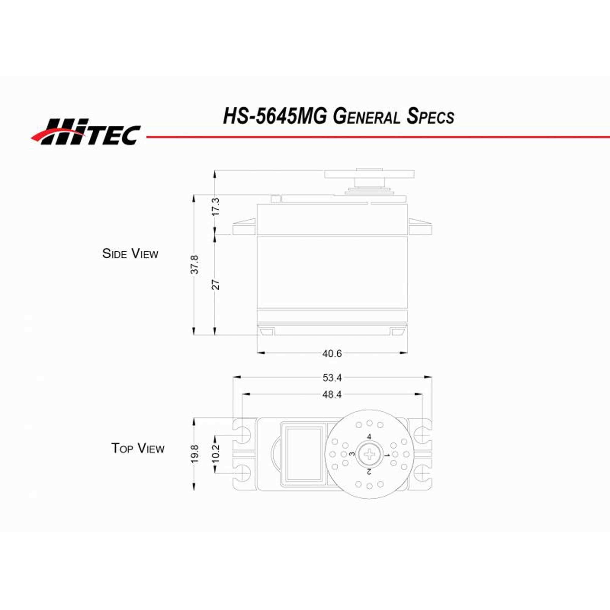 Hitec HS-5645MG Digital High Torque Servo - Cheap Fitting