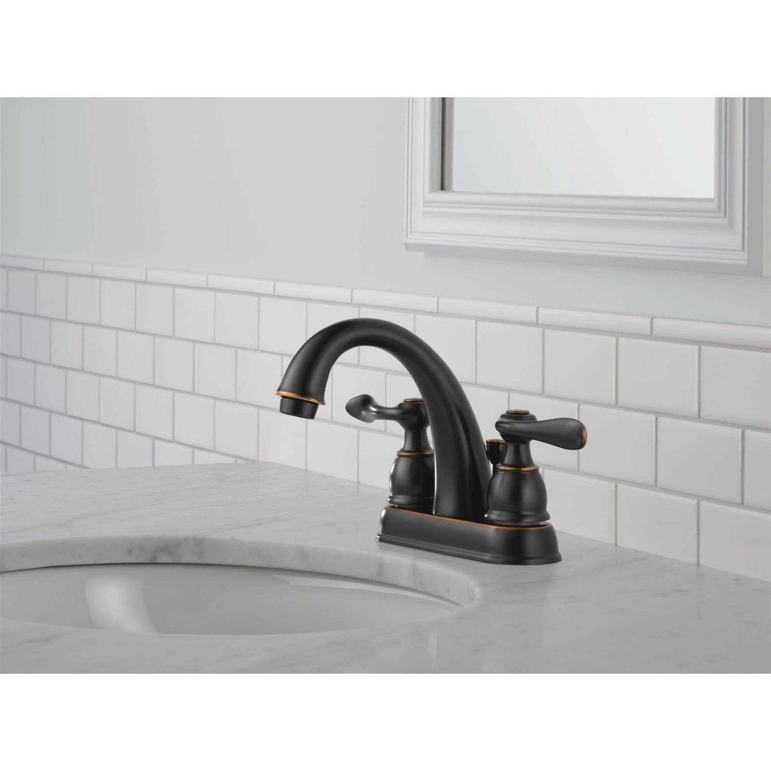 Delta Windemere Two Handle Centerset Bathroom Faucet - Cheap Fitting