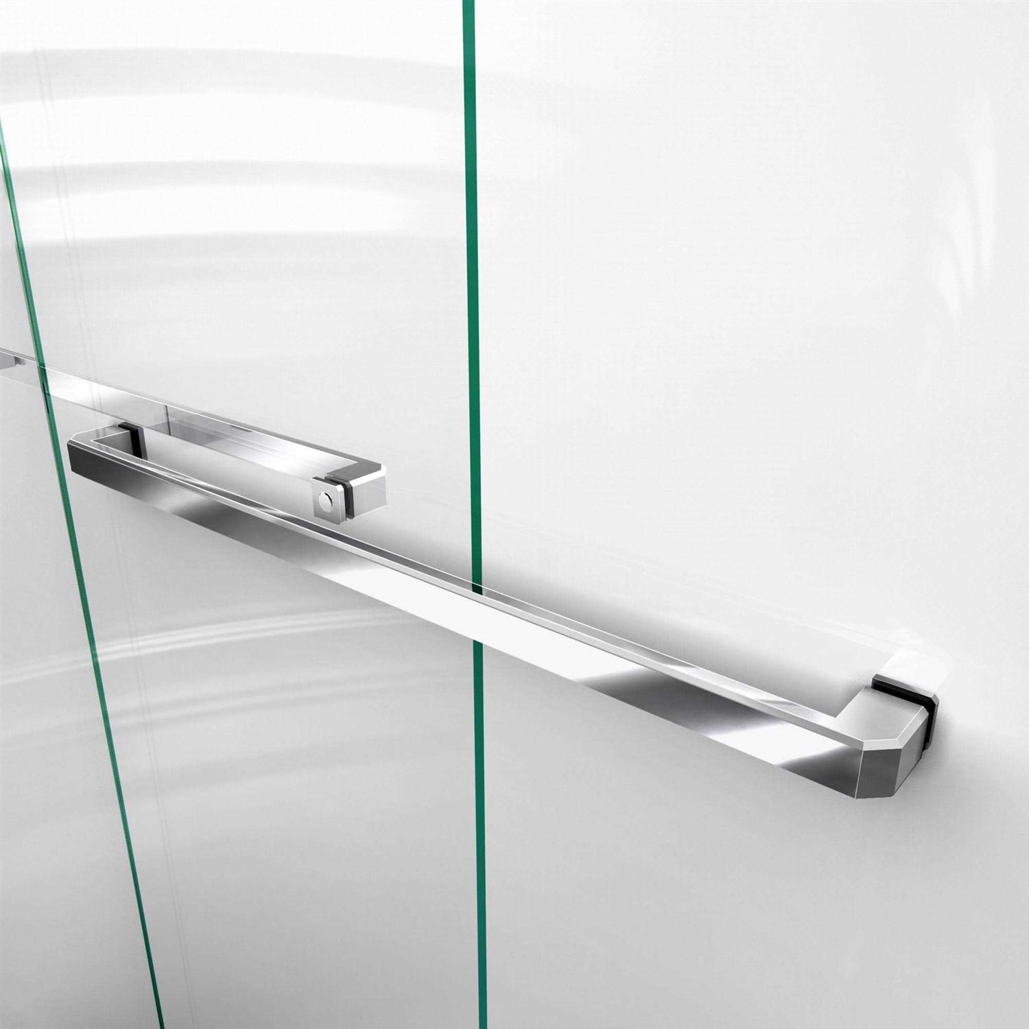 DreamLine Encore 56-60 in. W x 58 in. H Semi-Frameless Bypass Sliding Tub Door SHDR-1660580-09 - Cheap Fitting