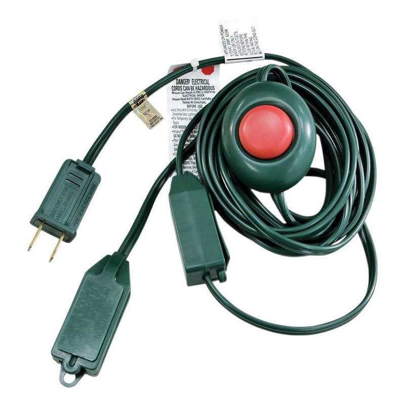 Ace Indoor 15 ft. L Green Extension Cord with Switch - Cheap Fitting