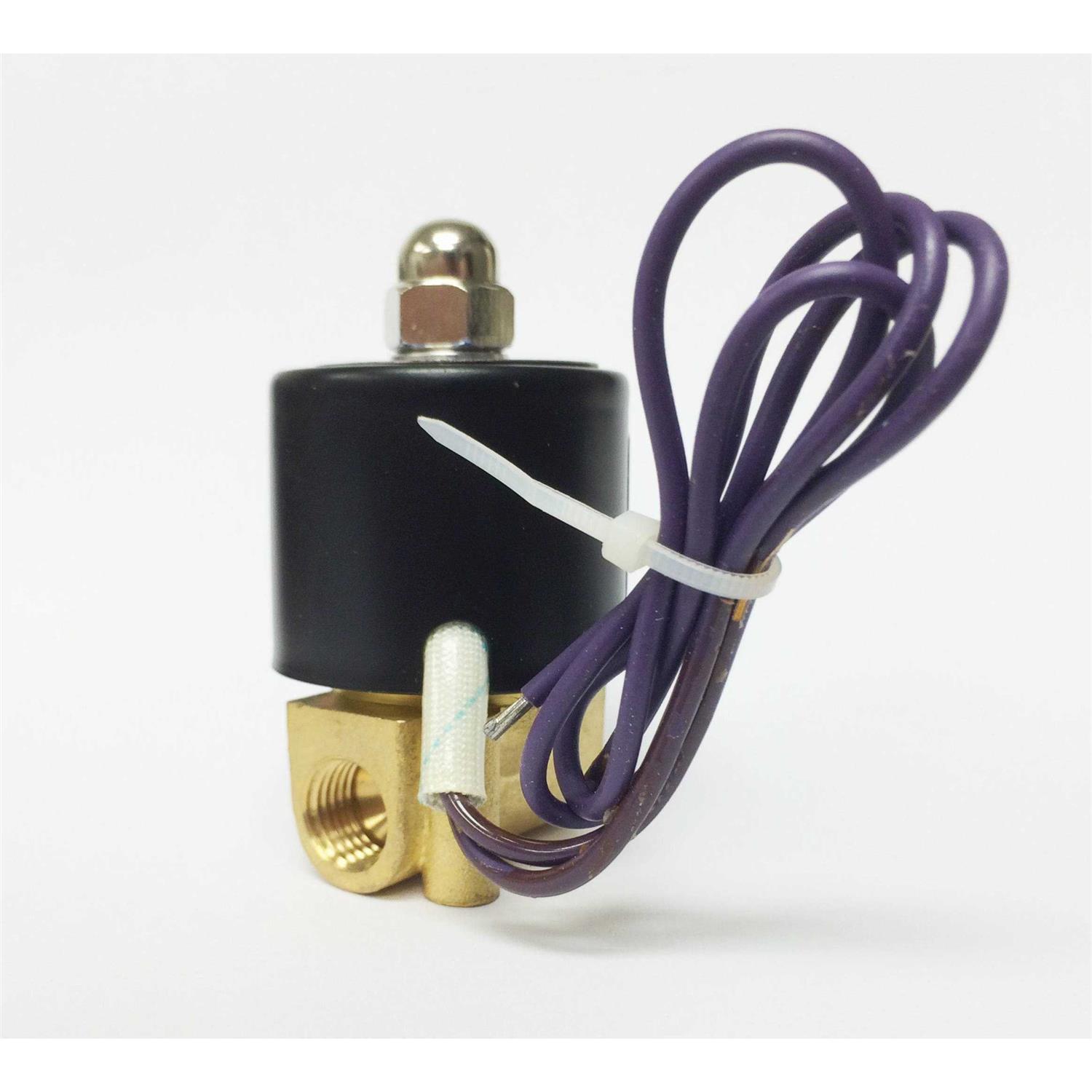 U.s. Solid 1/4 inch NPT Brass Electric Solenoid Valve DC 12V Viton Direct Normally Closed - Cheap Fitting