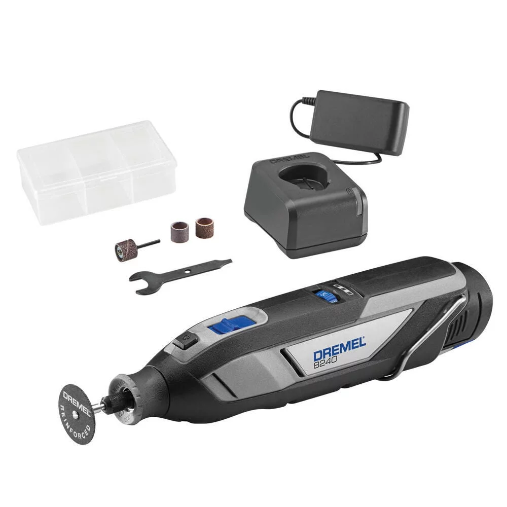 Dremel 8240-5 12V Cordless Rotary Tool Kit with 225-02 Flex Shaft Rotary Tool Attachment Bundle - Cheap Fitting