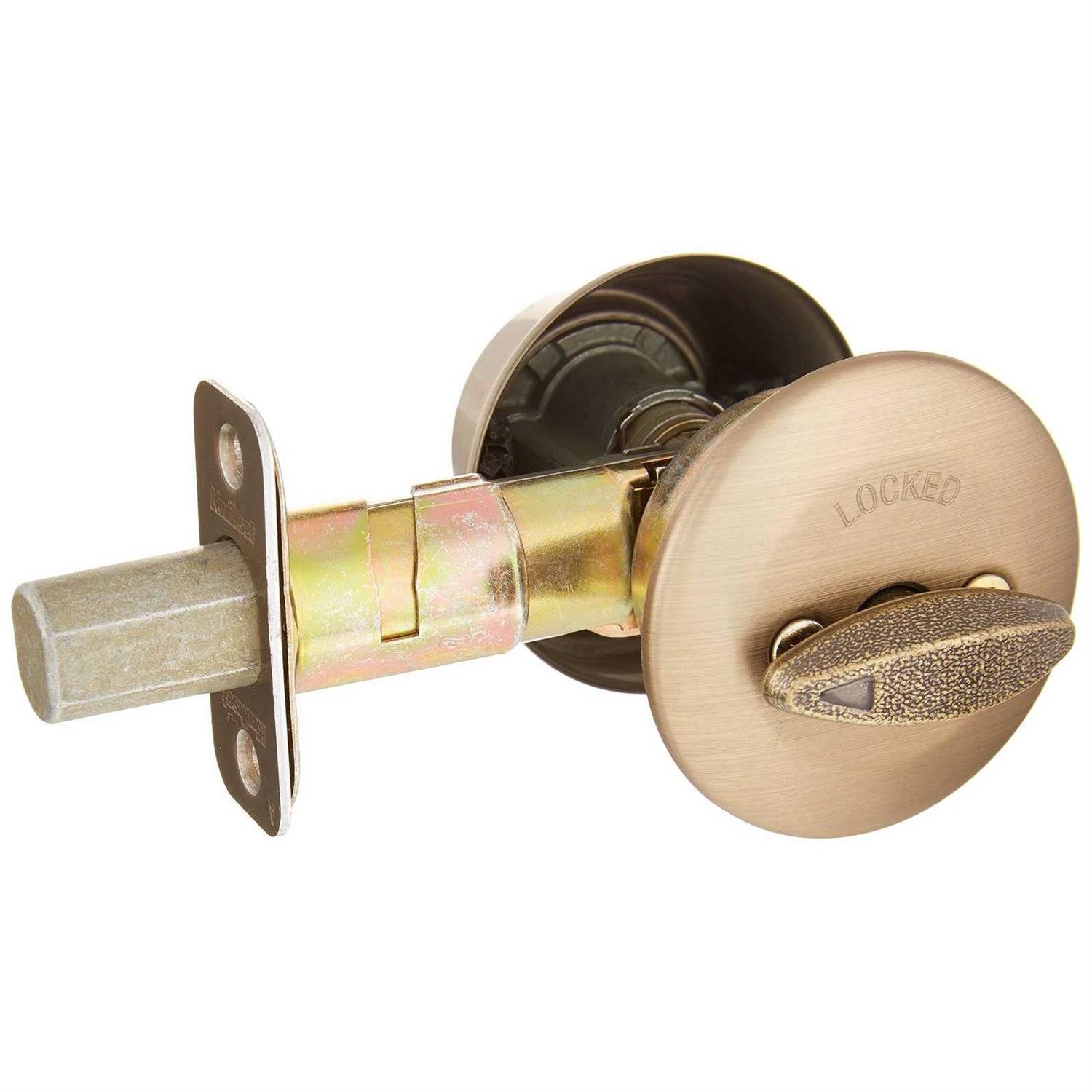 Kwikset 660 Brass Single Cylinder Deadbolt - Cheap Fitting