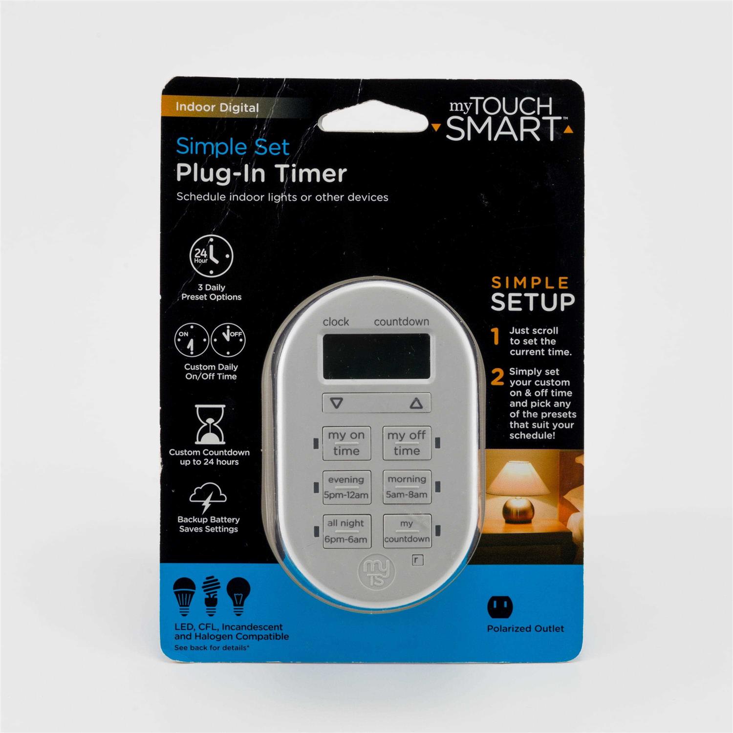 Mytouchsmart Programmable Indoor Plug-In Digital Timer 1-Outlet - Cheap Fitting