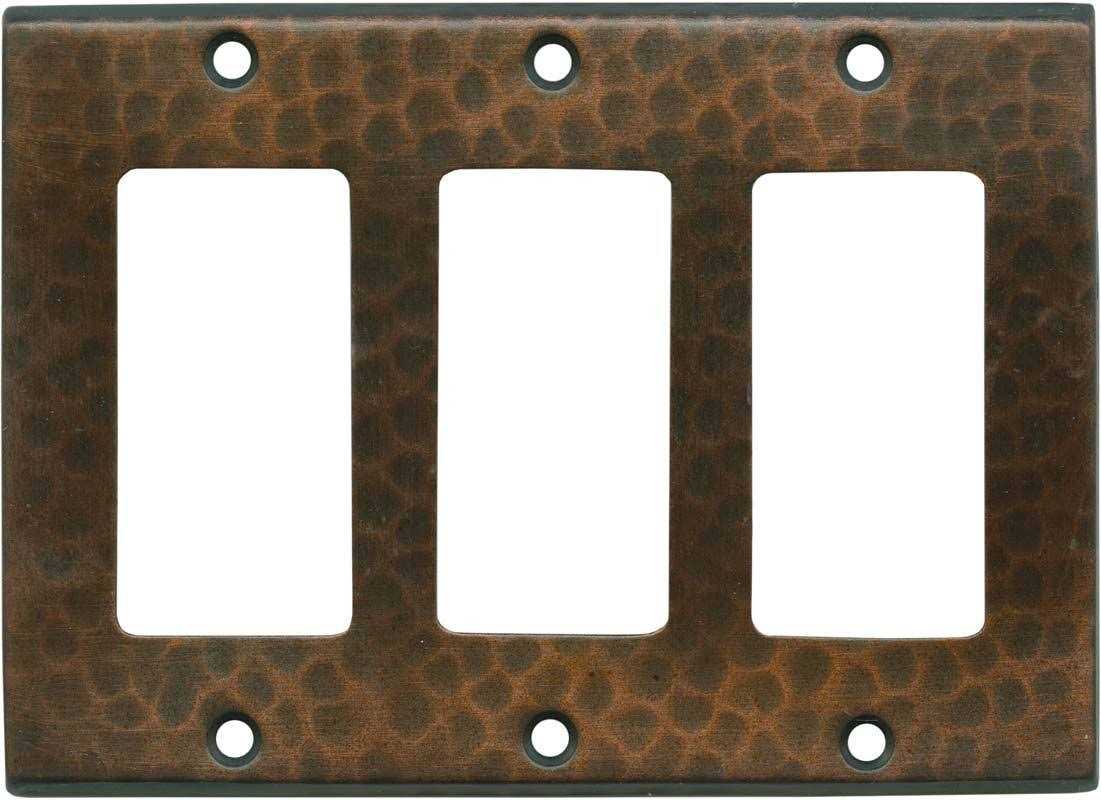 Hampton Bay Hammered 1 Duplex Outlet Plate - Cheap Fitting