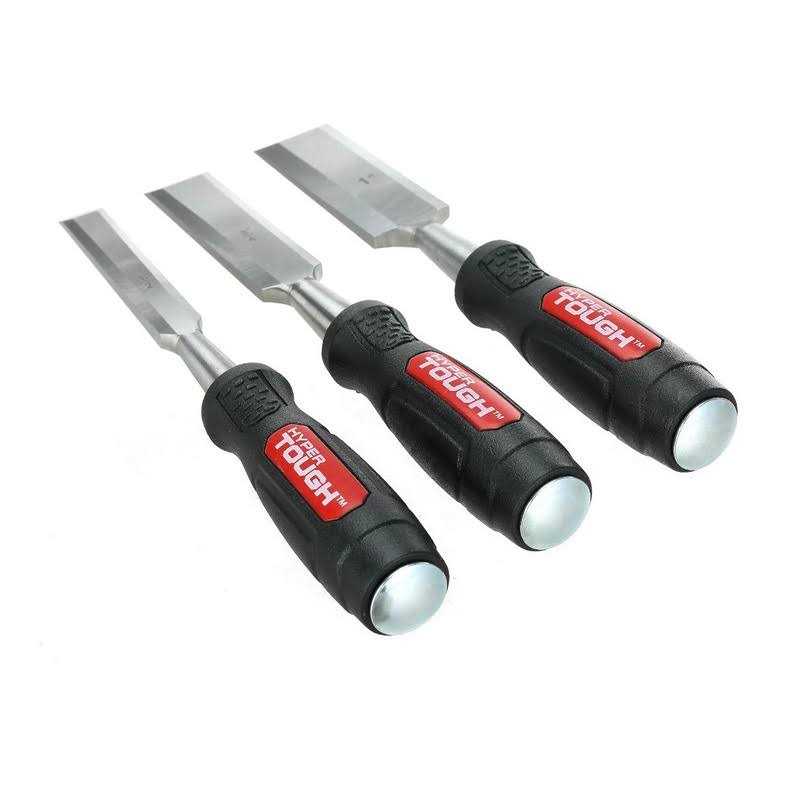 Hyper Tough Wood Chisels with Striking Caps - Cheap Fitting