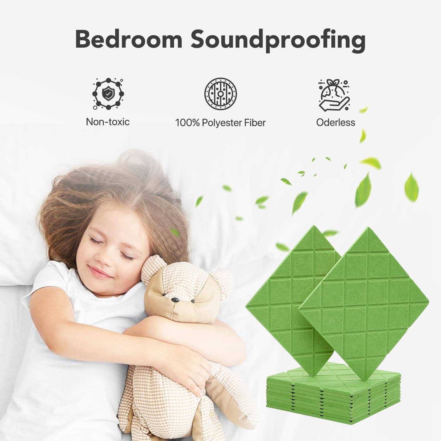 Soundproof Wall Panels Kuchoow 12 Pack Noise Cancelling Wall Panels - Cheap Fitting