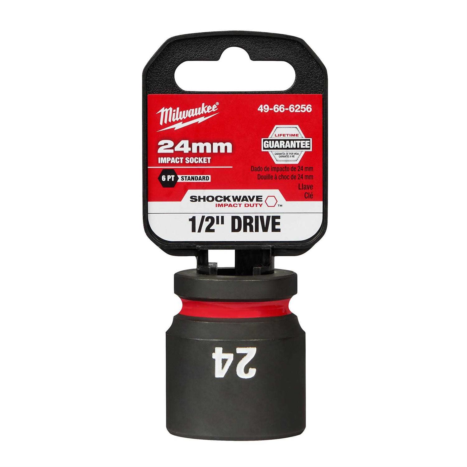 Milwaukee Shockwave Impact Duty Drive Standard 6 Point Socket 49-66 - Cheap Fitting