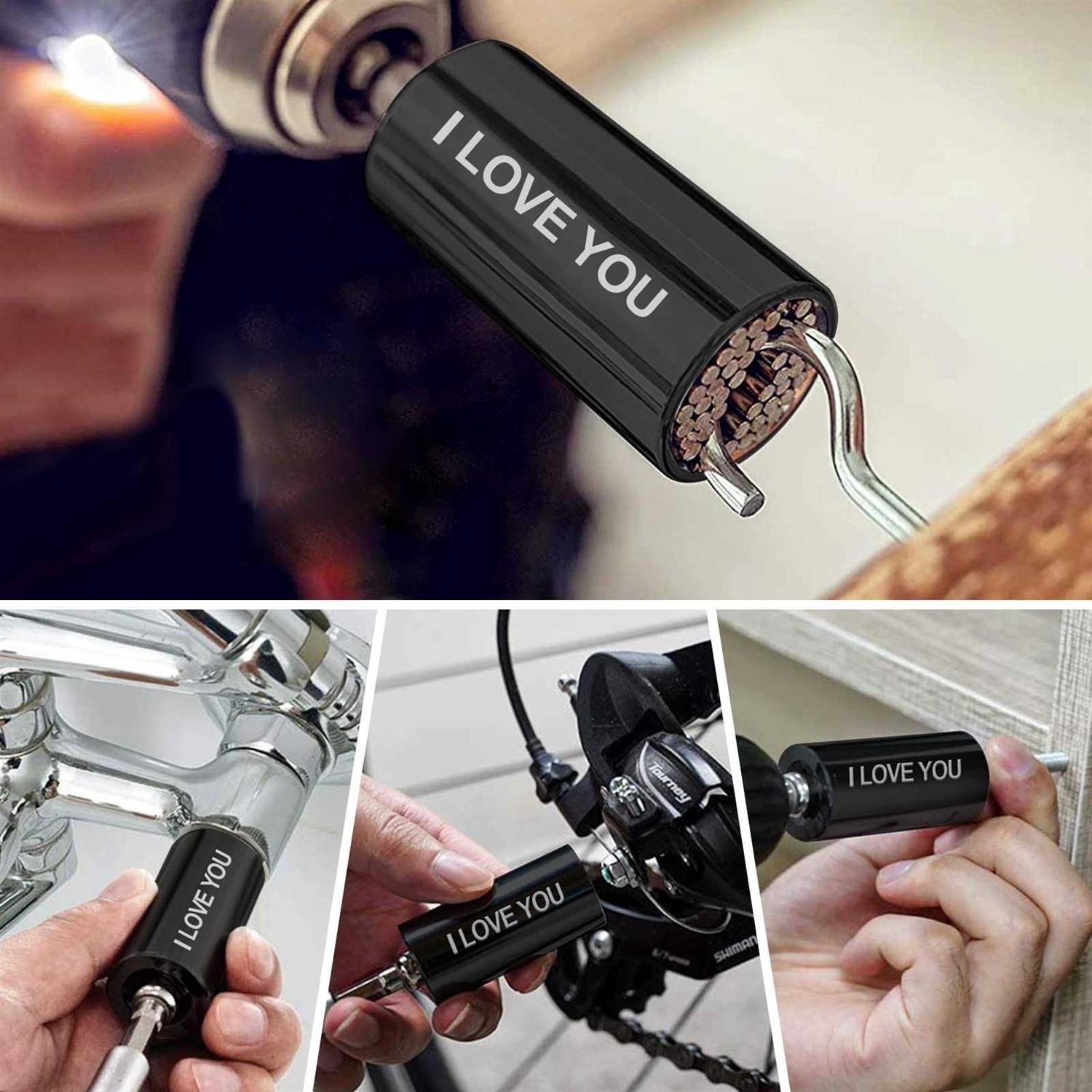 Wareon Super Universal Socket Tools Gifts for Men Stocking Stuffers for Him Adults Christmas/birthday Gifts Cool Stuff Gadgets for Dad Fathersocket - Cheap Fitting