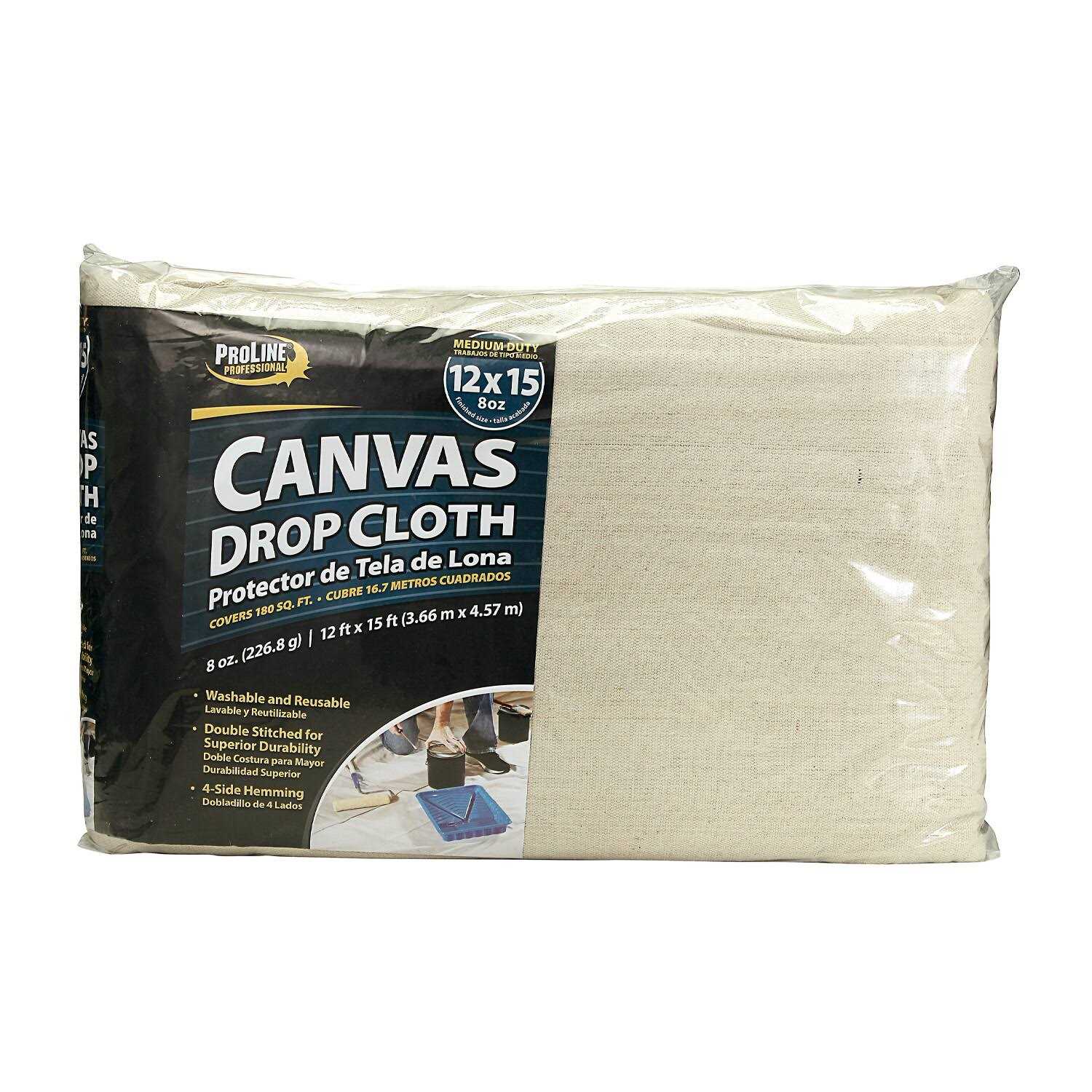 Intex 8-OZ 1 Mil Canvas 8-OZ 12-ft x 15-ft Drop Cloth - Cheap Fitting