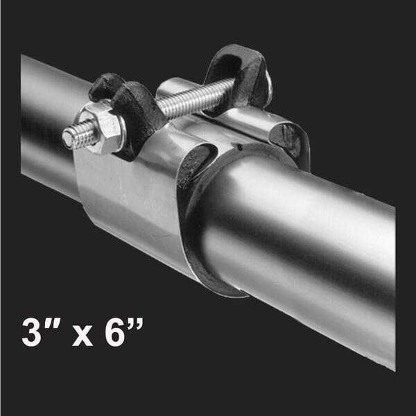 The Plumber’s Choice 3 in. Long 1-Bolt IPS Pipe Repair Clamp - Cheap Fitting