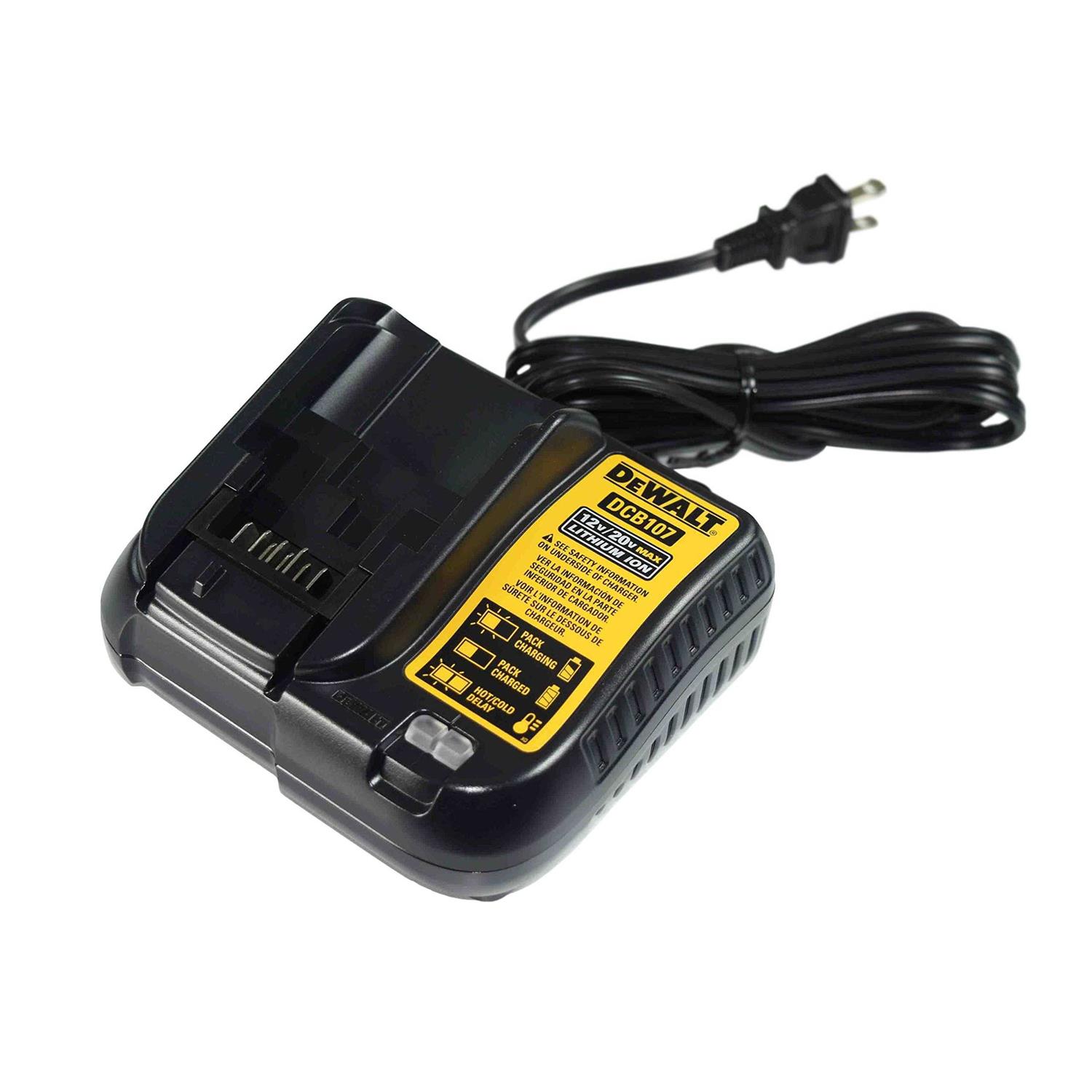 DeWalt DCB107 Lithium Ion Battery Charger 12V / 20V - Cheap Fitting
