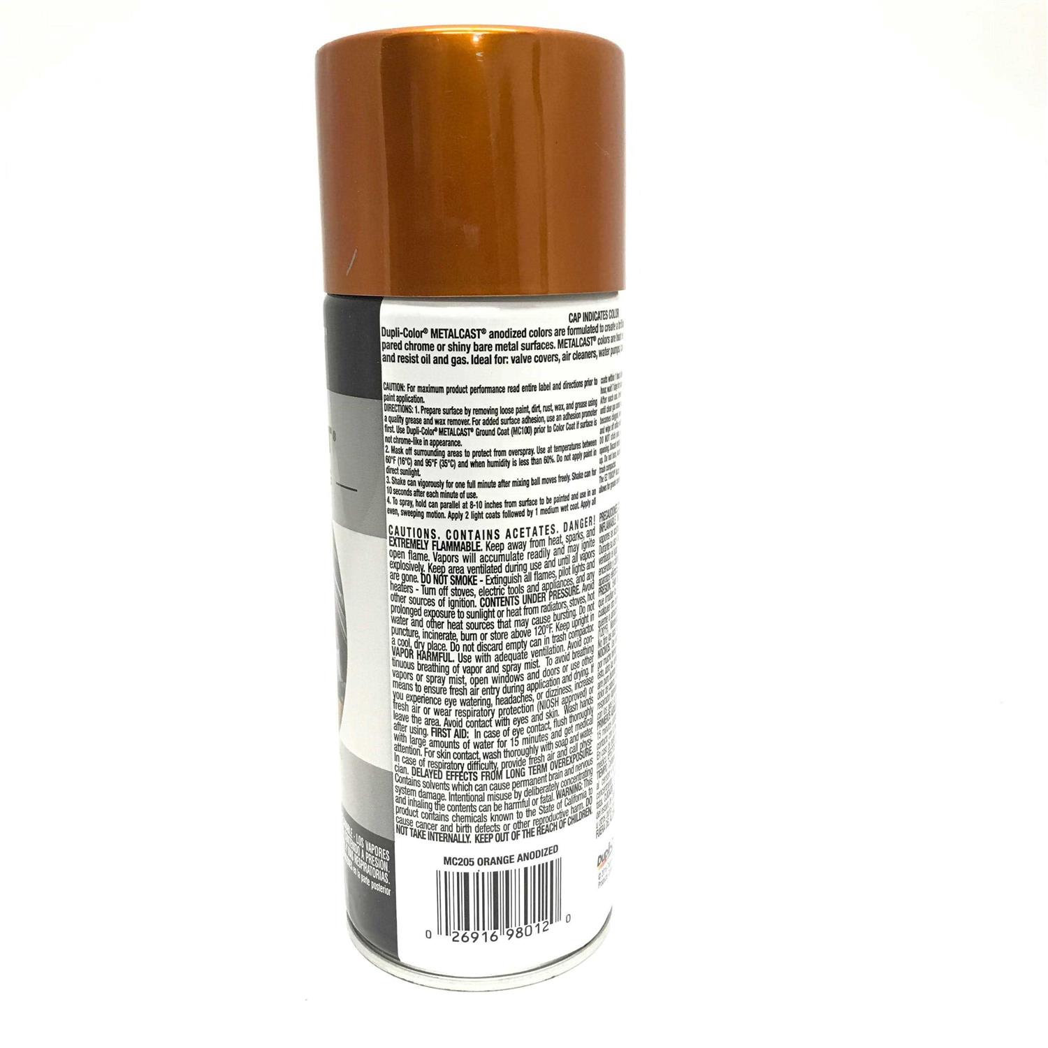 Dupli Color Metalcast Orange Anodized 11 oz. Aerosol MC205 - Cheap Fitting