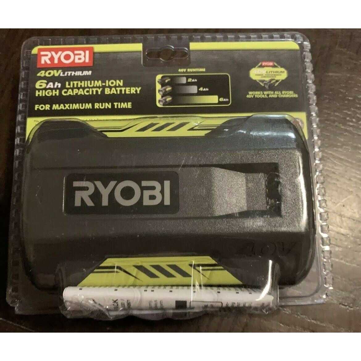Ryobi 40-Volt Lithium-Ion 6 Ah High Capacity Battery - Cheap Fitting