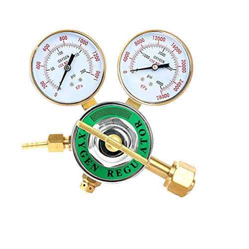 2 Piece Dual Welding Gas Gauges Oxygen and Acetylene Regulators Combo - Cheap Fitting