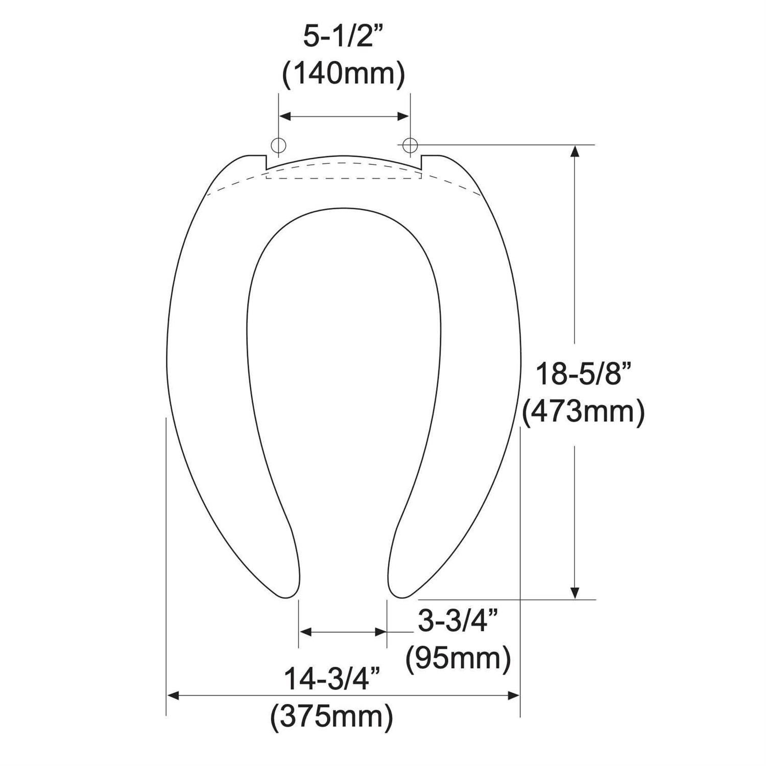 Commercial Elongated Toilet Seat Toto SC534#01 - Cheap Fitting