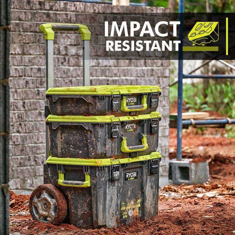 RYOBI LINK Rolling Tool Box with LINK Standard Tool Box and LINK Tool - Cheap Fitting