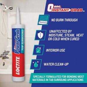 Loctite Power Grab Tub Surround Construction Adhesive - Cheap Fitting