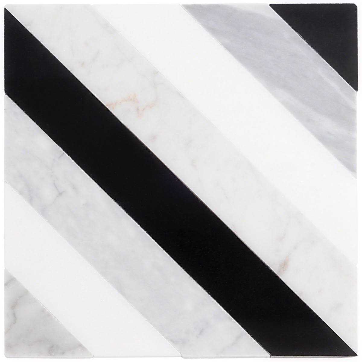 Ivy Hill Tile Chelsea 8 in. x 8 in. Polished Marble Mosaic Tile - Cheap Fitting