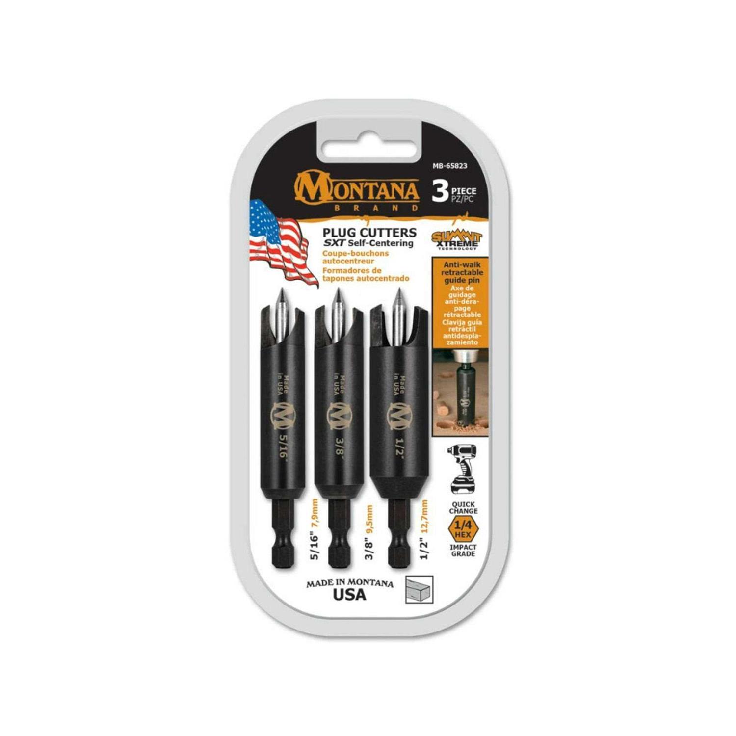 Montana Brand Self-Centering Plug Cutter Set - Cheap Fitting