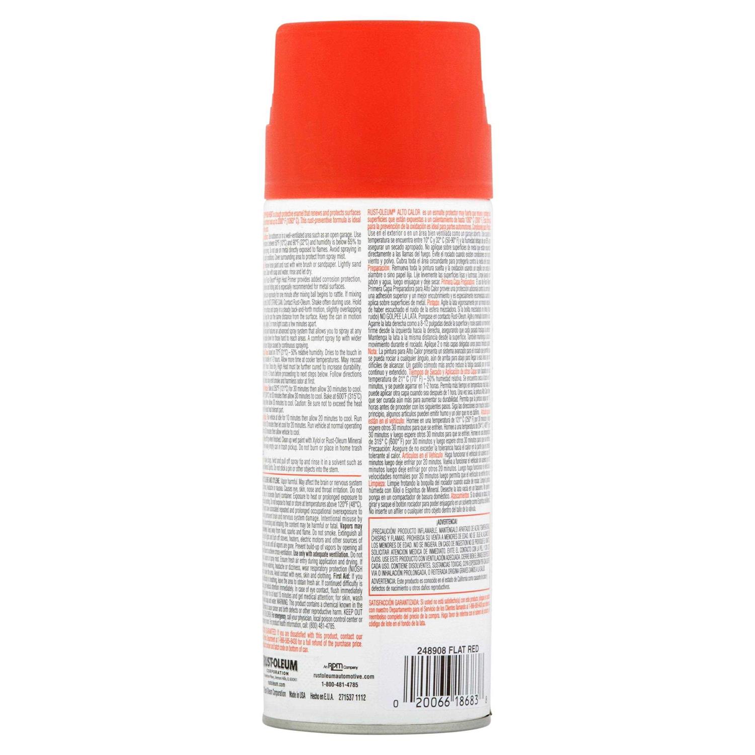 Rust-Oleum Automotive High Heat Spray Paint Flat - Cheap Fitting