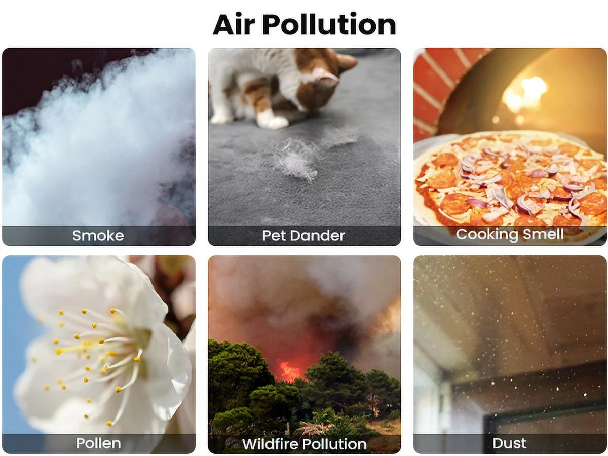 Vewior Air Purifier for Large Room, with H13 True HEPA Filter, Remove 99.9% Smoke Dust for 600 SQ.ft - Cheap Fitting