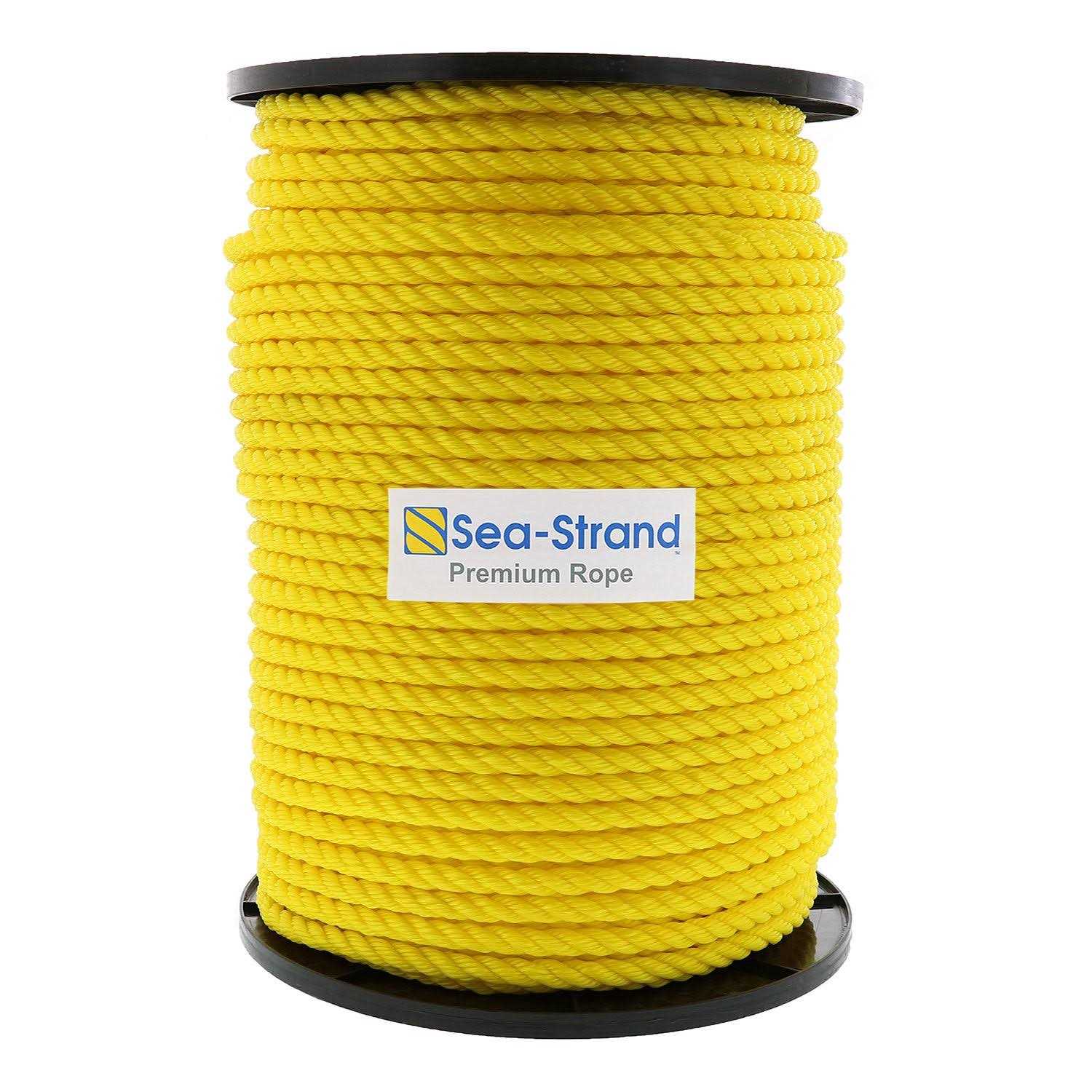 1 x 300′ Reel, Yellow, 3-Strand Polypropylene Rope - Cheap Fitting