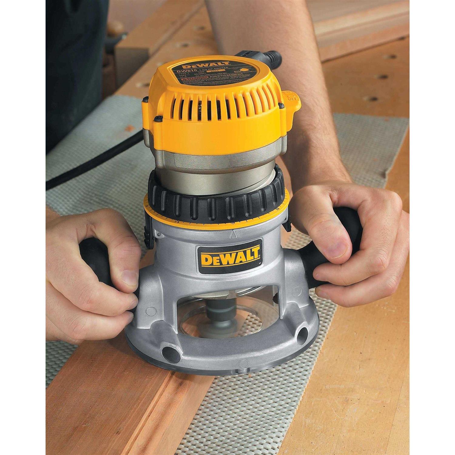 DeWalt 1-3/4 HP Fixed Base Router Kit DW616K - Cheap Fitting