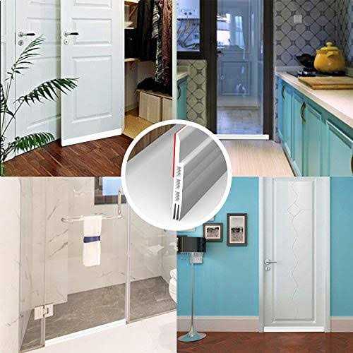 Holikme Door Draft Stopper Under Door Draft Blocker Insulator Door Sweep Weather Stripping Noise Stopper Strong Adhesive - Cheap Fitting