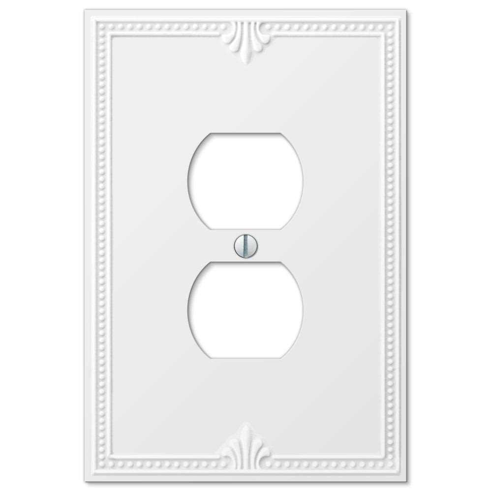 Amerelle 38TW Richmond White Oversized Plastic – 1 Toggle Wallplate - Cheap Fitting