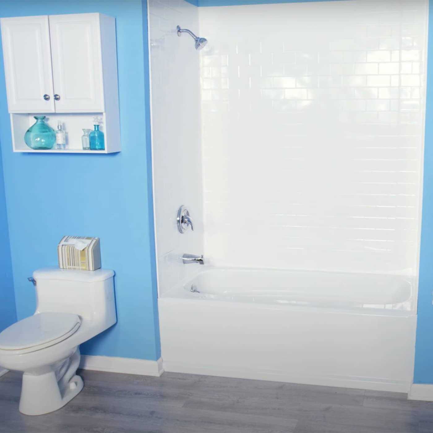 From Plain To Beautiful In Hours 133-WT-SUB-KIT Subway Tub and Shower Wall Panels Surround - Cheap Fitting