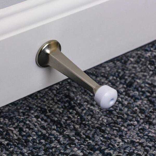 Everbilt Satin Nickel Solid Door Stop 28447 - Cheap Fitting