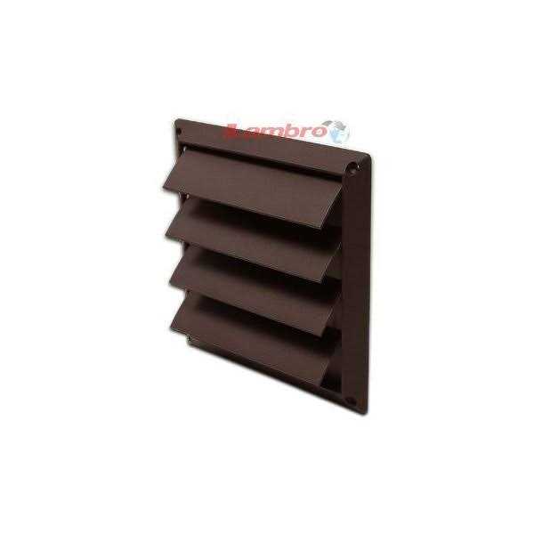 Lambro 361B Louvered Vent Brown Plastic - Cheap Fitting
