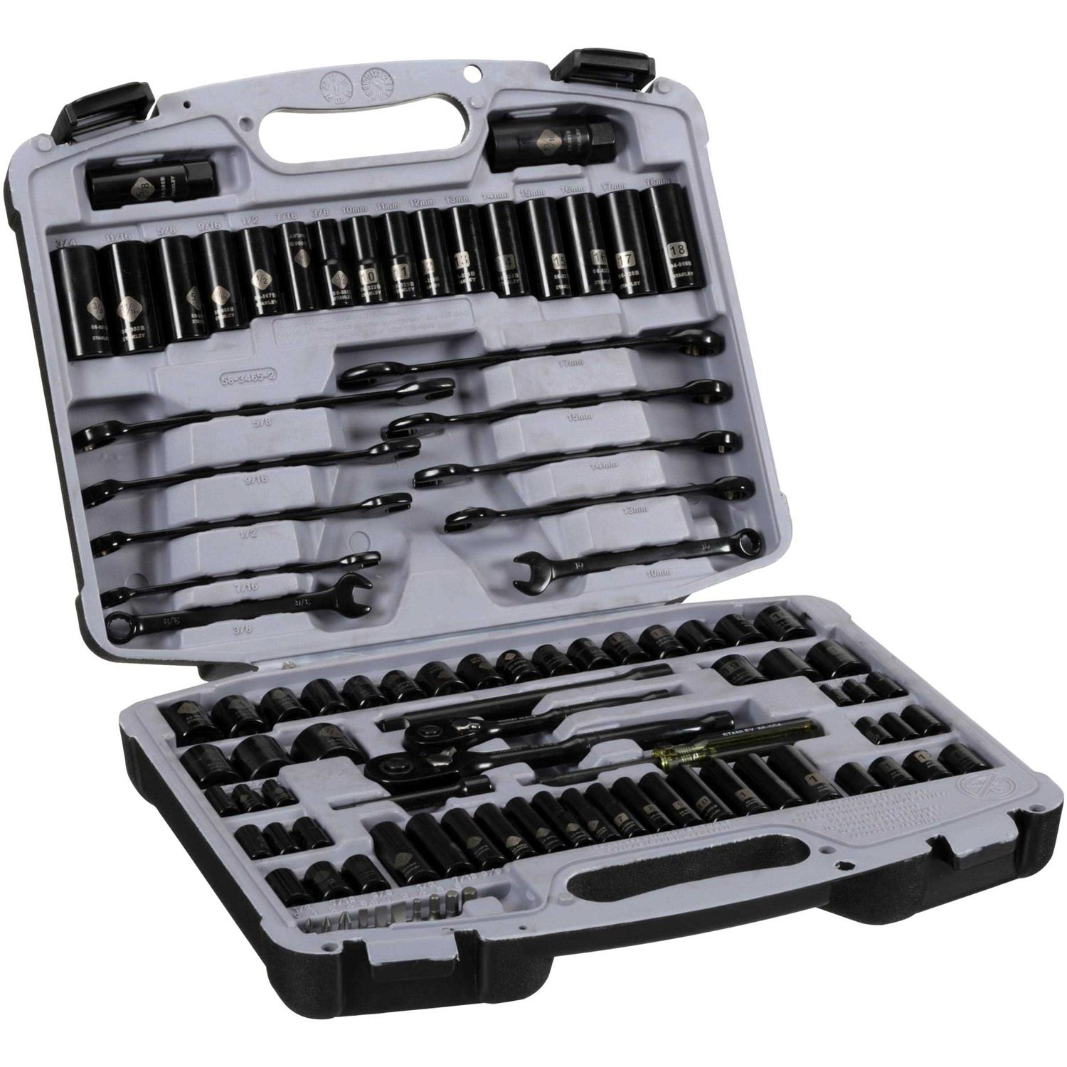 Stanley 92-839 99-Piece Black Chrome Socket Set - Cheap Fitting